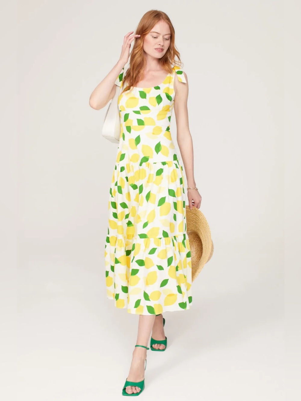 EUC Kate Spade New York Lemon Toss Tiered Dress Size 8